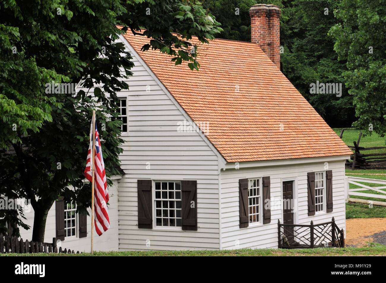 Ebanisti shop a Colonial Williamsburg, VA Foto Stock