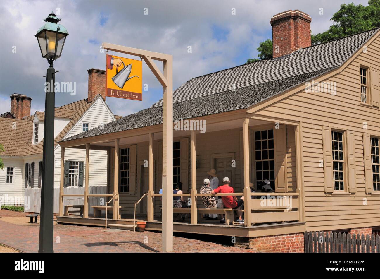 Il Charlton coffee house di Colonial Williamsburg, Virginia Foto Stock