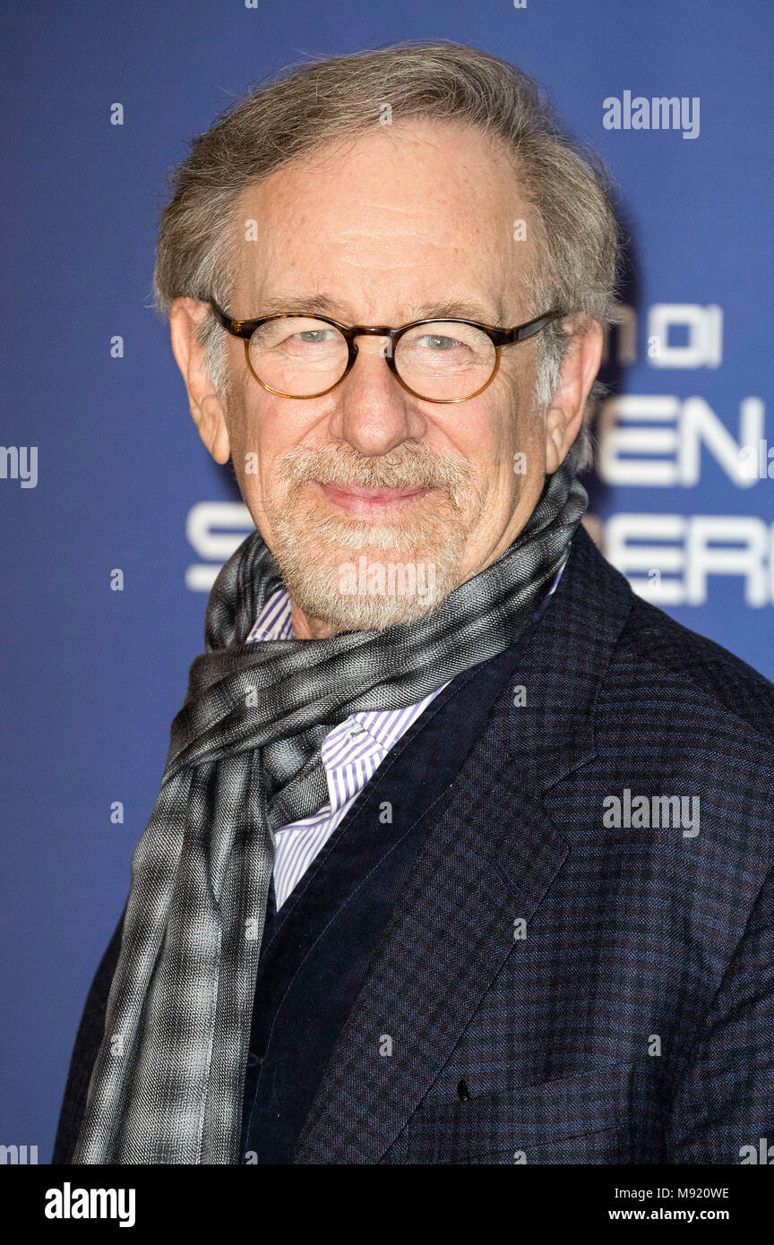 Roma, Italia. Xxi Mar, 2018. Steven Spielberg assiste il 'pronto il giocatore uno' photocall al Hotel De Russie il 21 marzo 2018 a Roma, Italia. Credito: Geisler-Fotopress/Alamy Live News Foto Stock