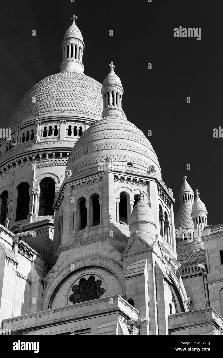 Basilique du Sacre Coeur, Montmartre, Parigi, Francia Foto Stock