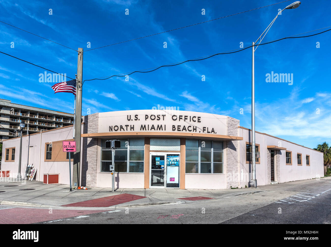 Ufficio postale, North Miami Beach, Florida, Stati Uniti d'America. Foto Stock