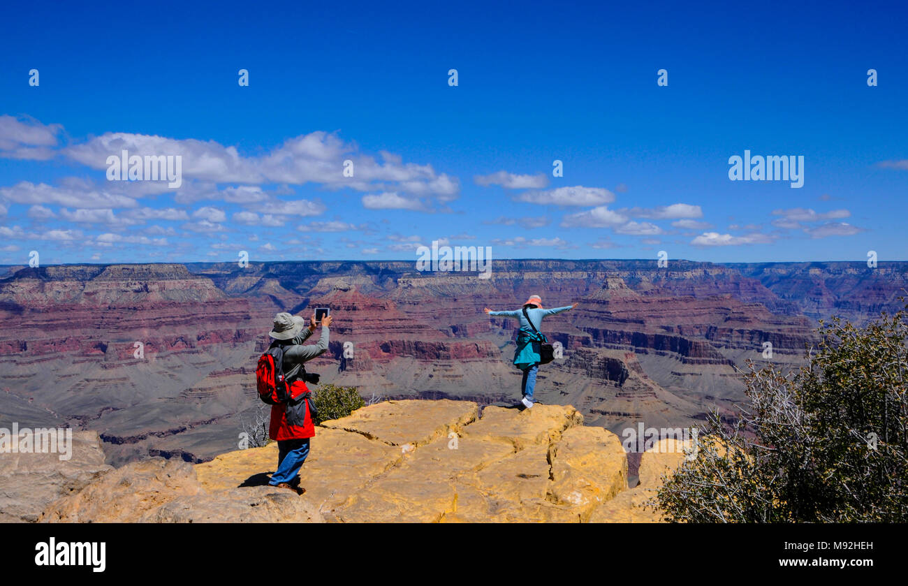 Il ponticello sul Grand Canyon Foto Stock