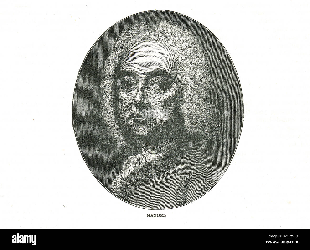 George Frideric (o Frederick) Handel Foto Stock