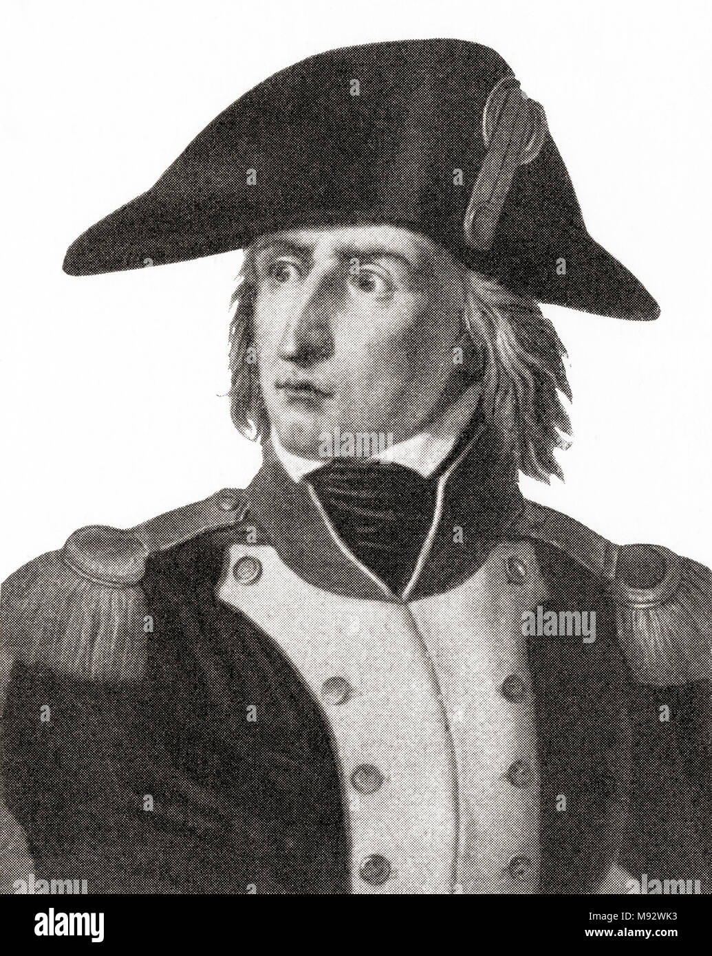 Charles Pierre François Augereau, 1° Duc de Castiglione, 1757 - 1816. Soldato, generale e Maresciallo di Francia. Da Hutchinson nella storia delle nazioni, pubblicato 1915 Foto Stock