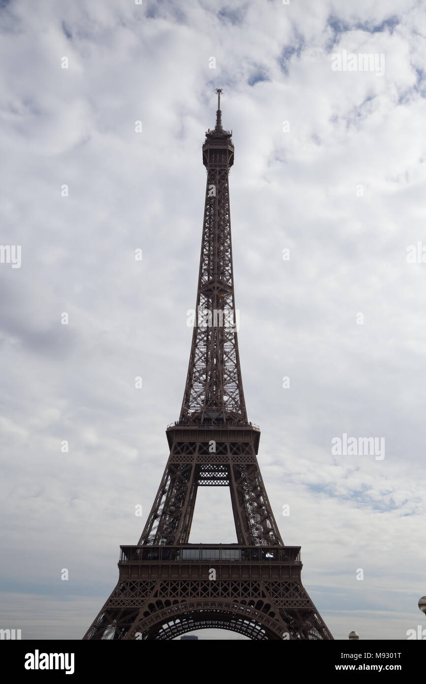 Torre Eiffel Parigi Francia Tourist Hot Spot Foto Stock