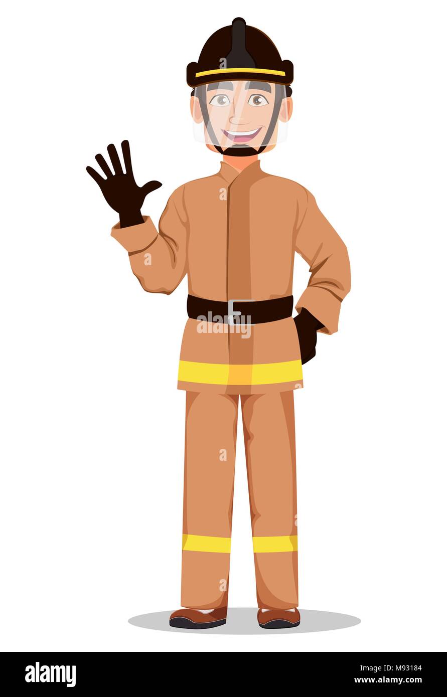 Fireman cartoon immagini e fotografie stock ad alta risoluzione - Alamy