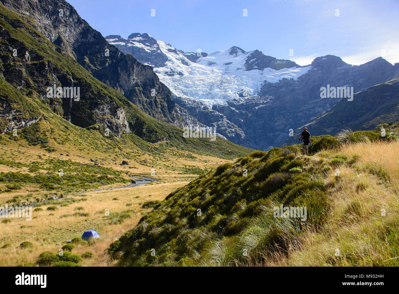 L'incredibile Earnslaw bruciare via, posizione per The Hobbit film Glenorchy, Nuova Zelanda Foto Stock