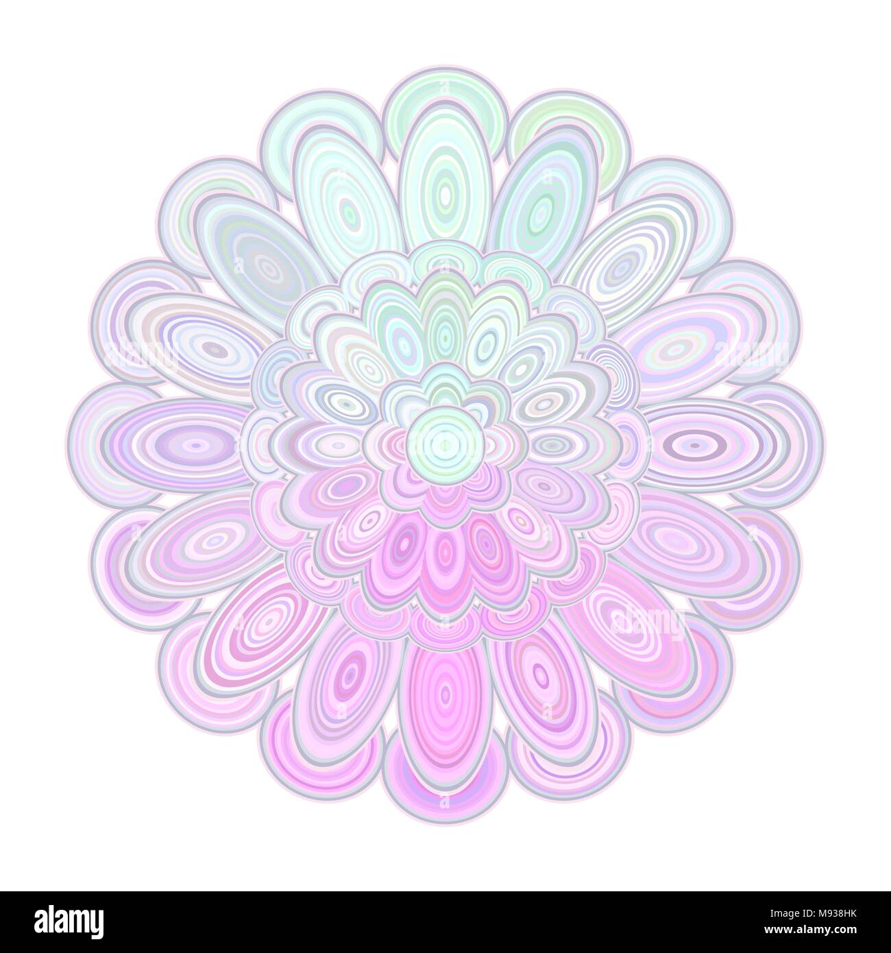 Abstract floral mandala arte - vector graphic design Illustrazione Vettoriale