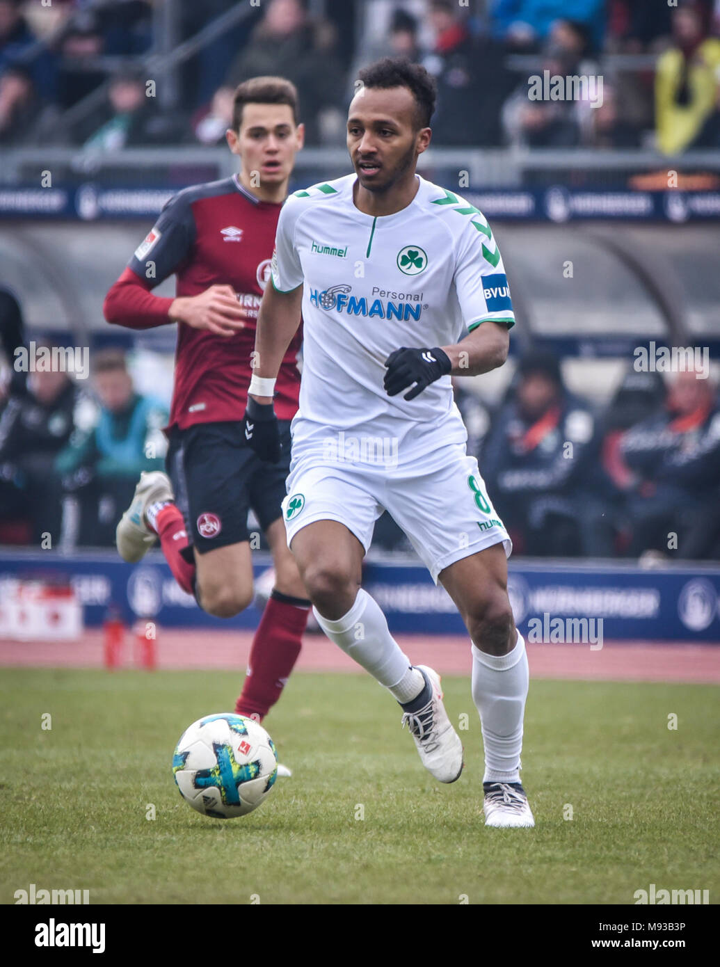 Germania, Nuernberg, Max-Morlock-Stadion, 03 marzo 2018 - 2.Bundesliga - 1.FC Nürnberg vs. SpVgg Greuther Fürth - 264° Franken Derby ! Foto Stock