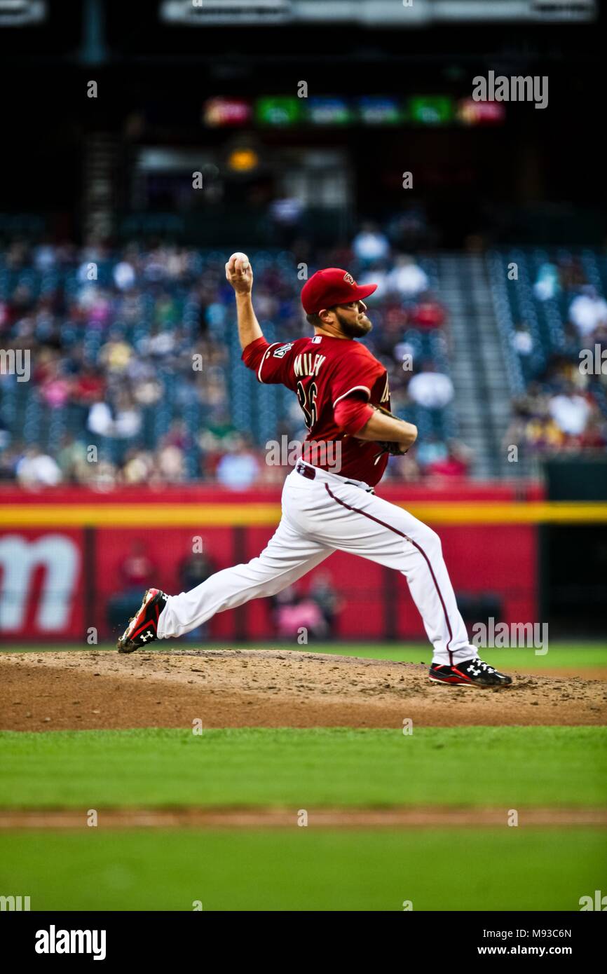 Centro de Phoenix,Phoenix, US Airways Center, l'America West Arena,Chase Field,Downtown Phoenix, estadio Chase Field Foto Stock