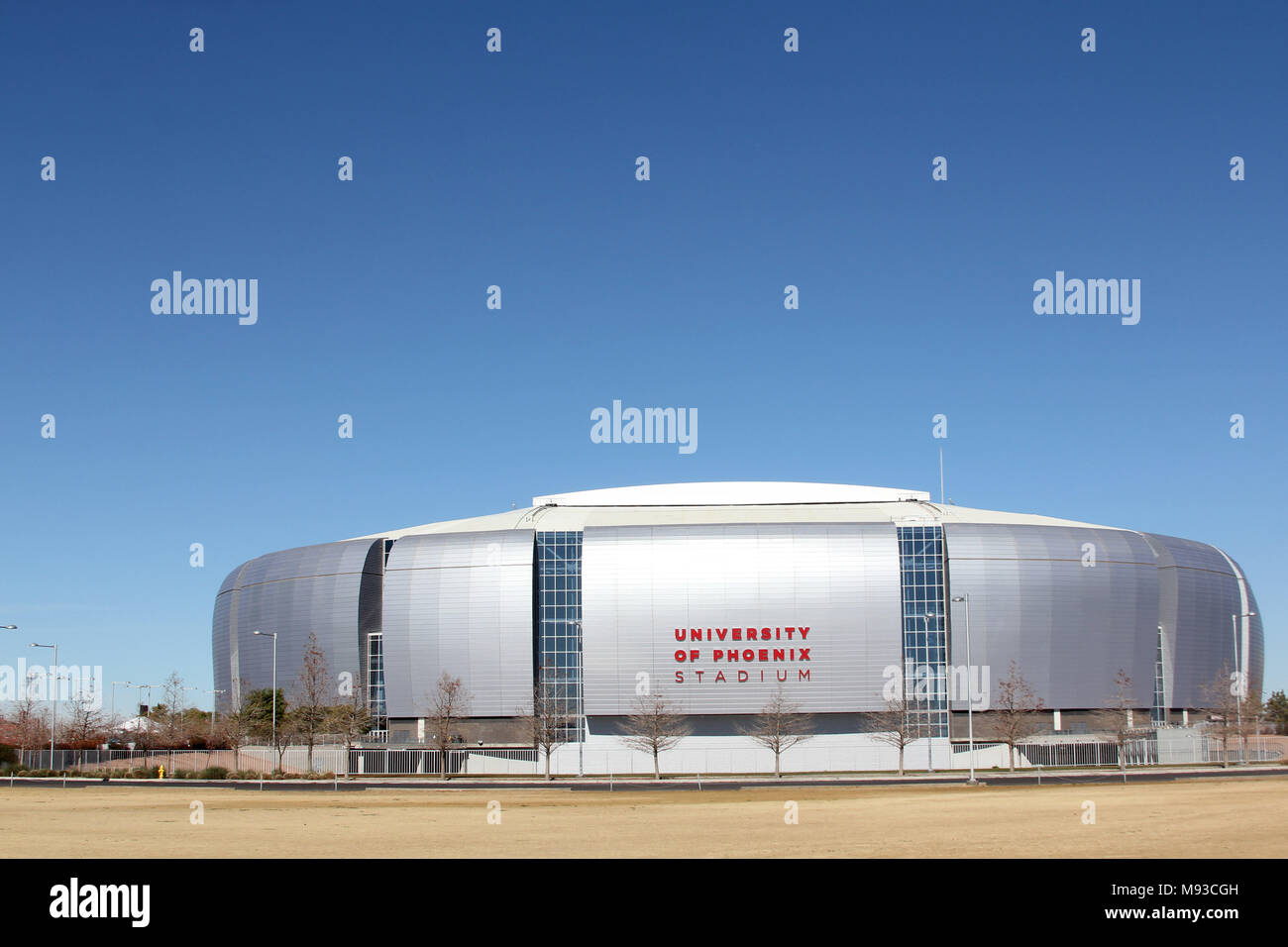 GLENDALE,Arizona,U.S.A. 29 ENERO 2013. Vista generale della University of Phoenix Stadium anteprima del gioco tra il Messico vs Danimarca. // Vista generi Foto Stock