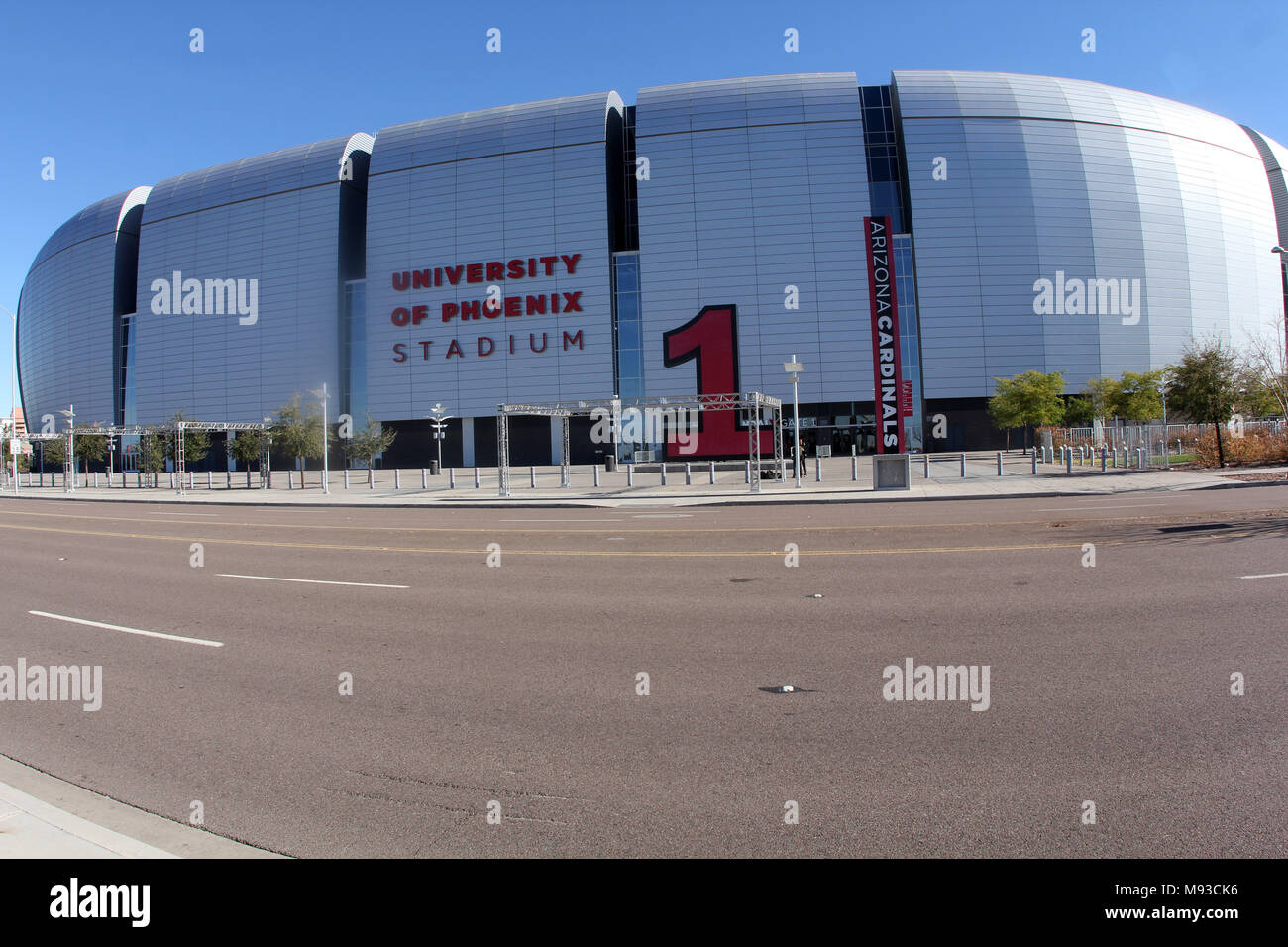 GLENDALE,Arizona,U.S.A. 29 ENERO 2013. Vista generale della University of Phoenix Stadium anteprima del gioco tra il Messico vs Danimarca. // Vista generi Foto Stock