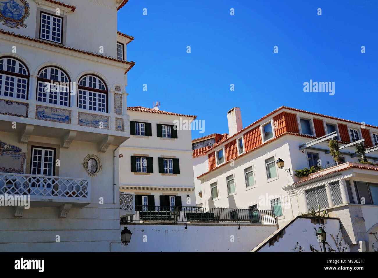 Cascais per le strade della città vecchia Foto Stock