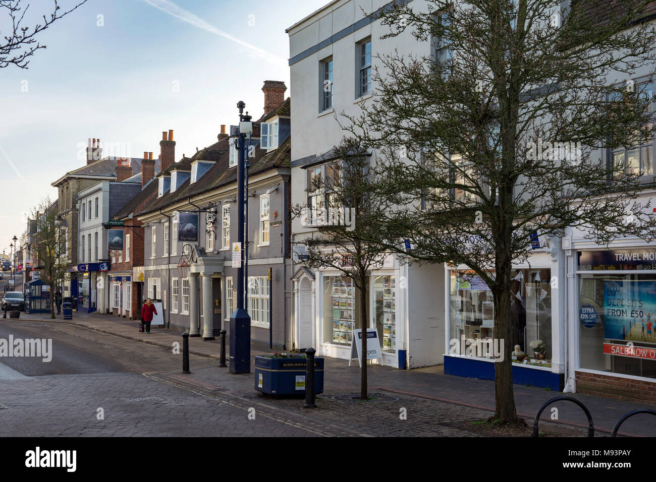 La città mercato di Alton nel centro di Hampshire, sud del Regno Unito. Foto Stock