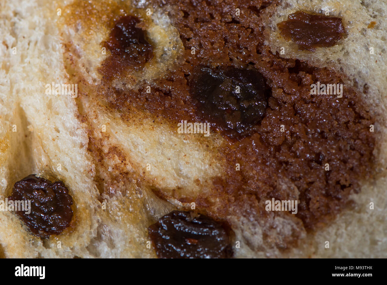 Close up di cannella pane passito Foto Stock