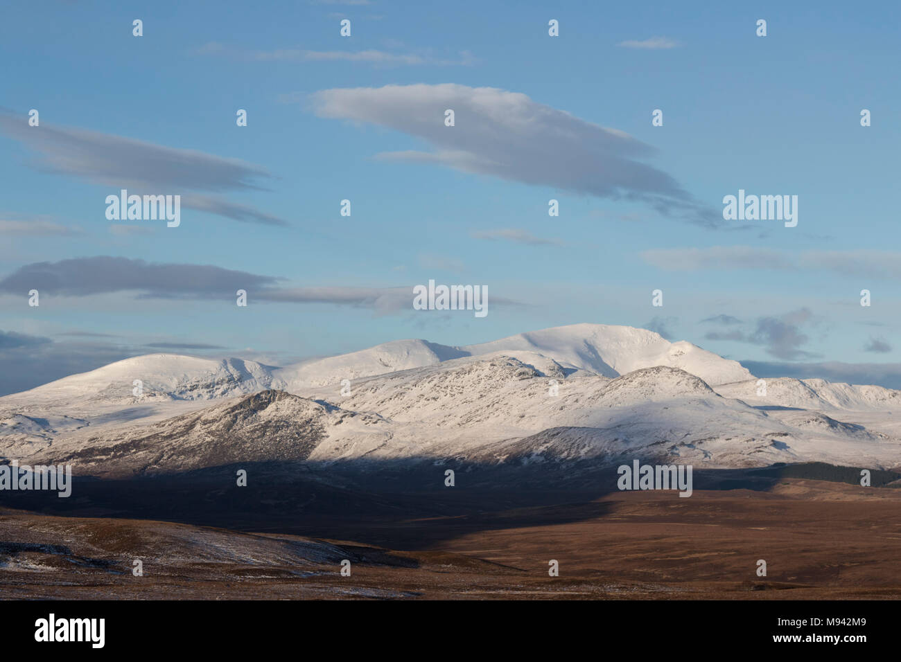 Ben sperare in inverno, Sutherland, Highland Scozia Scotland Foto Stock