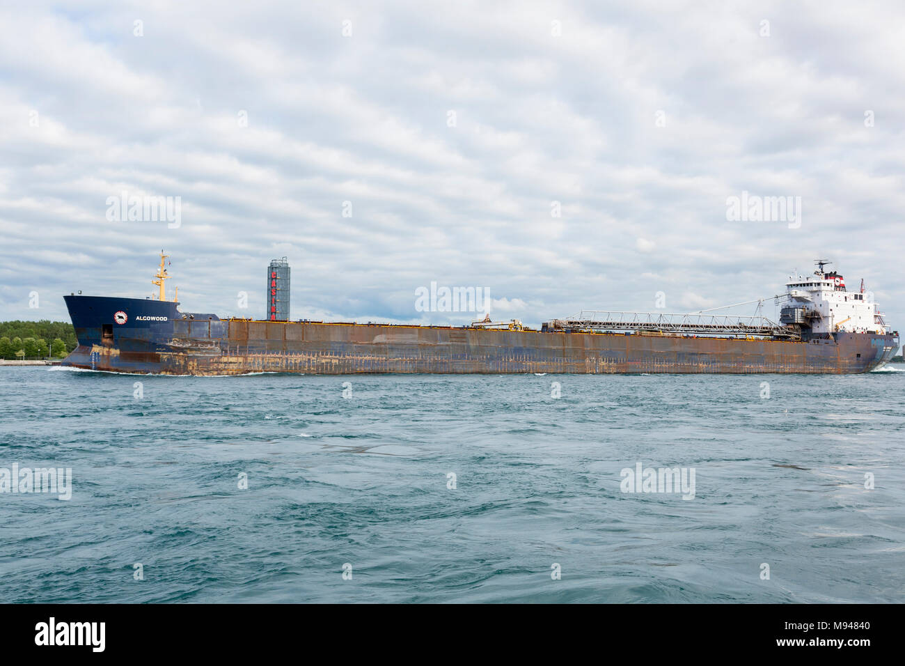 64795-01720 nave barca a vela al Lago Huron Port Huron, MI Foto Stock