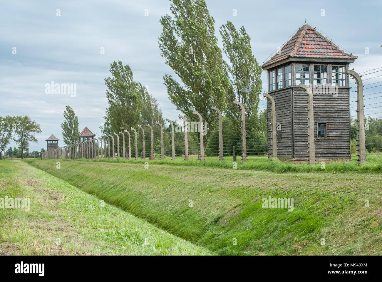 Auschwitz Birkenau, Polonia Foto Stock