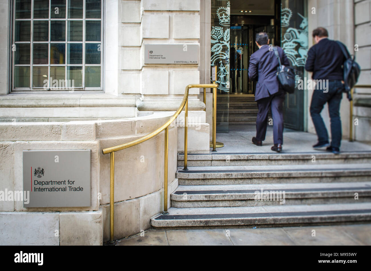 Dipartimento per il commercio internazionale ministero del governo del Regno Unito a Westminster, Londra Foto Stock