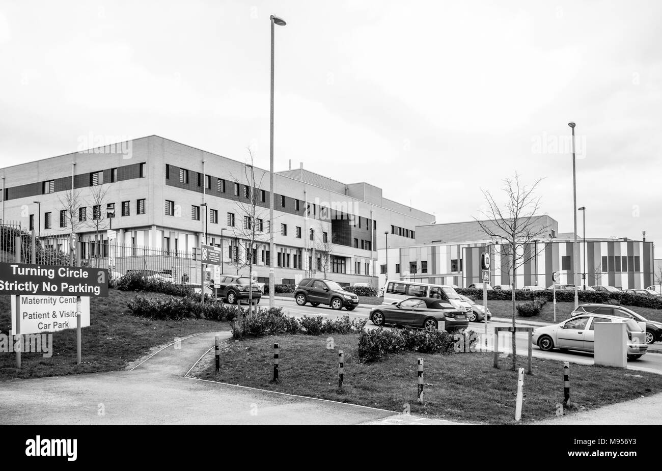 Il Royal Stoke Ospedale dell'università di North Staffordshire ospedali fiducia in Stoke on Trent Foto Stock