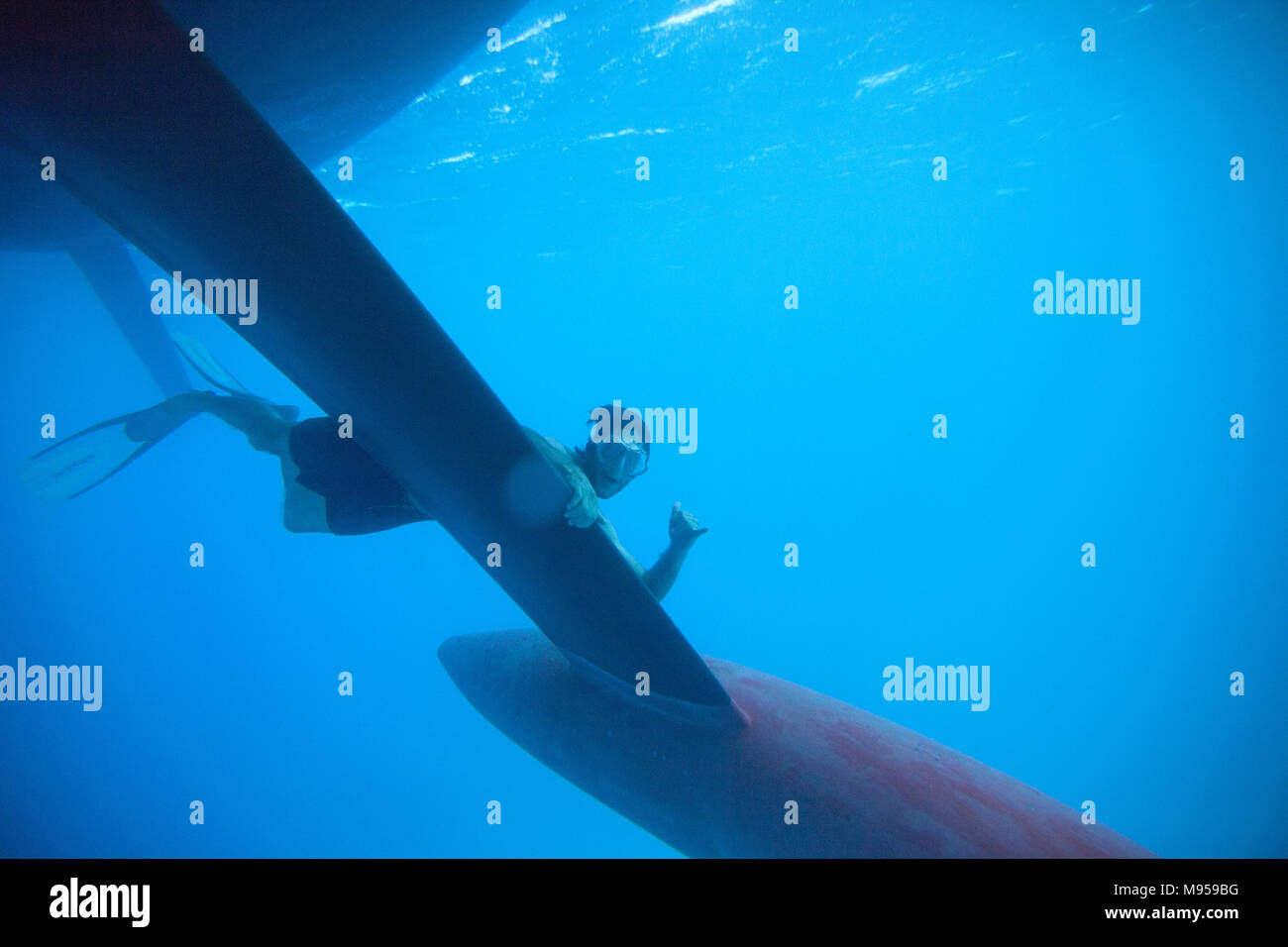 Nacira 67, yacht disegnato da Axel de Beaufort . Il risultato è una vasta pianificazione della forma dello scafo dotato di una chiglia canting, twin timone di direzione di un sistema Foto Stock