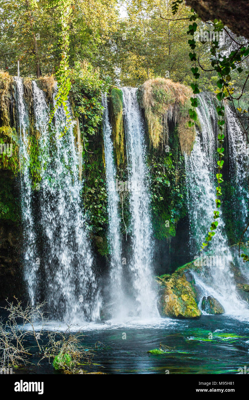 Famose cascate Kursunlu a Antalya Foto Stock