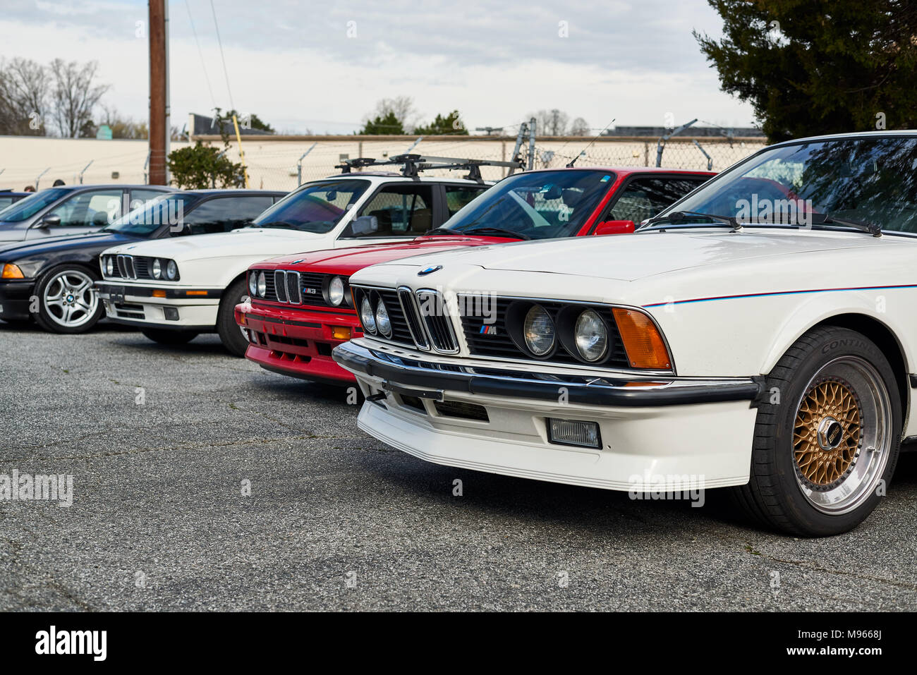 Vintage BMW Auto Show Foto stock - Alamy