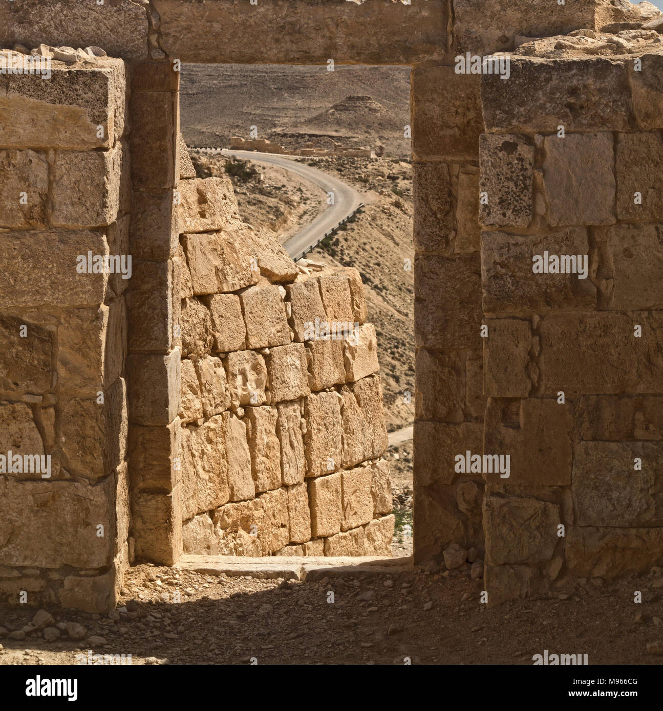 UNESCO World Heritage Site, Ein Avdat, il Parco Nazionale del deserto del Negev, Israele. Nel periodo Ellinistic e inizio di epoca romana era una stazione lungo il Nabatean Foto Stock