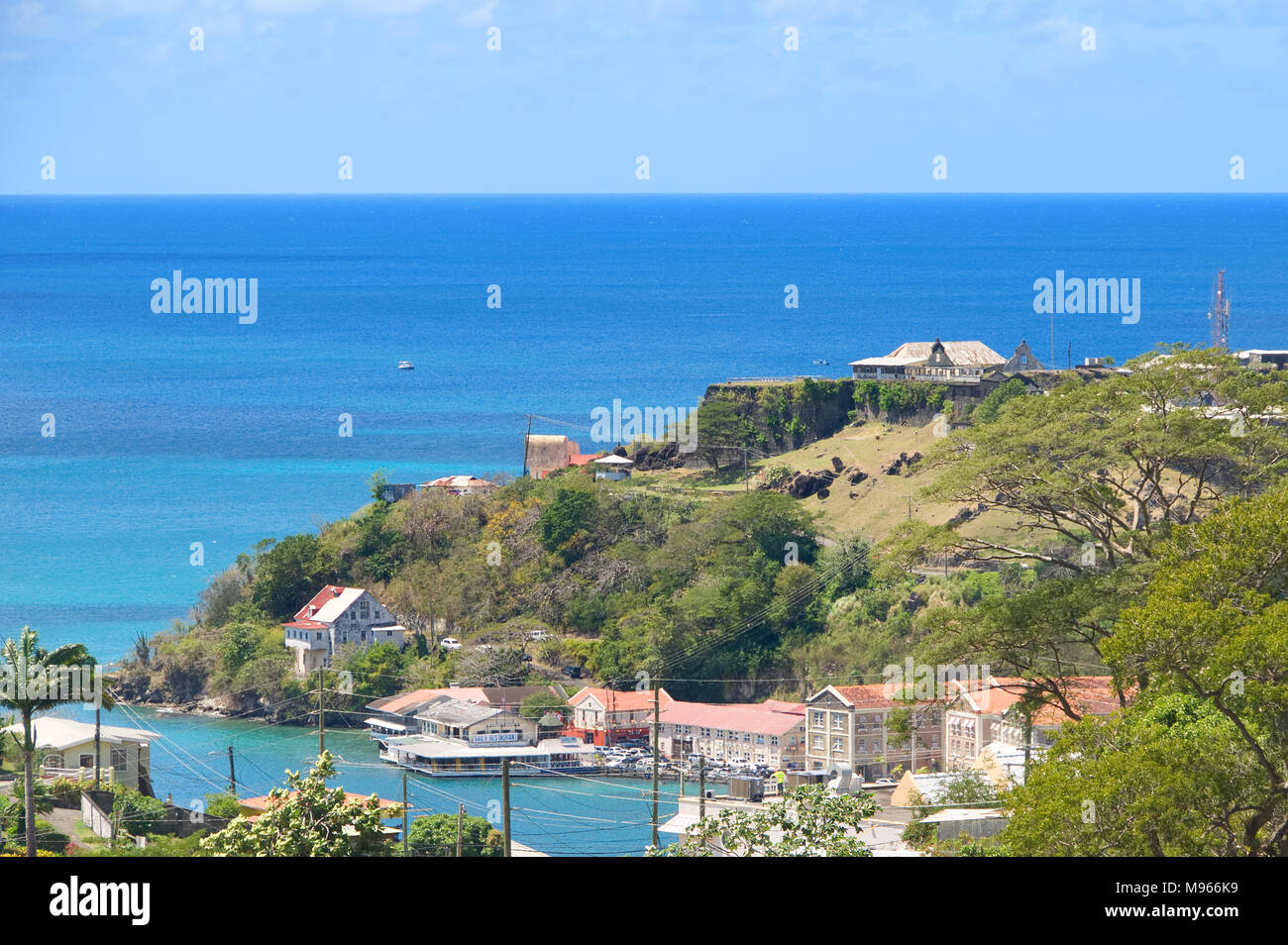 Mar dei Caraibi - Grenada island - Saint George's - porto interno e i diavoli bay Foto Stock