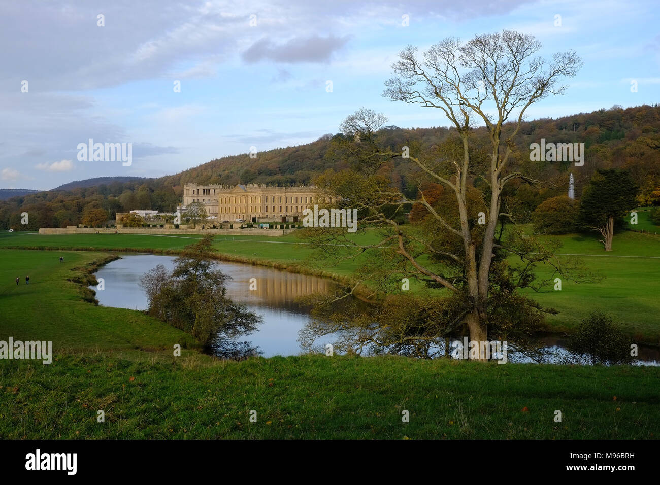 Chatsworth House, Derbyshire Foto Stock