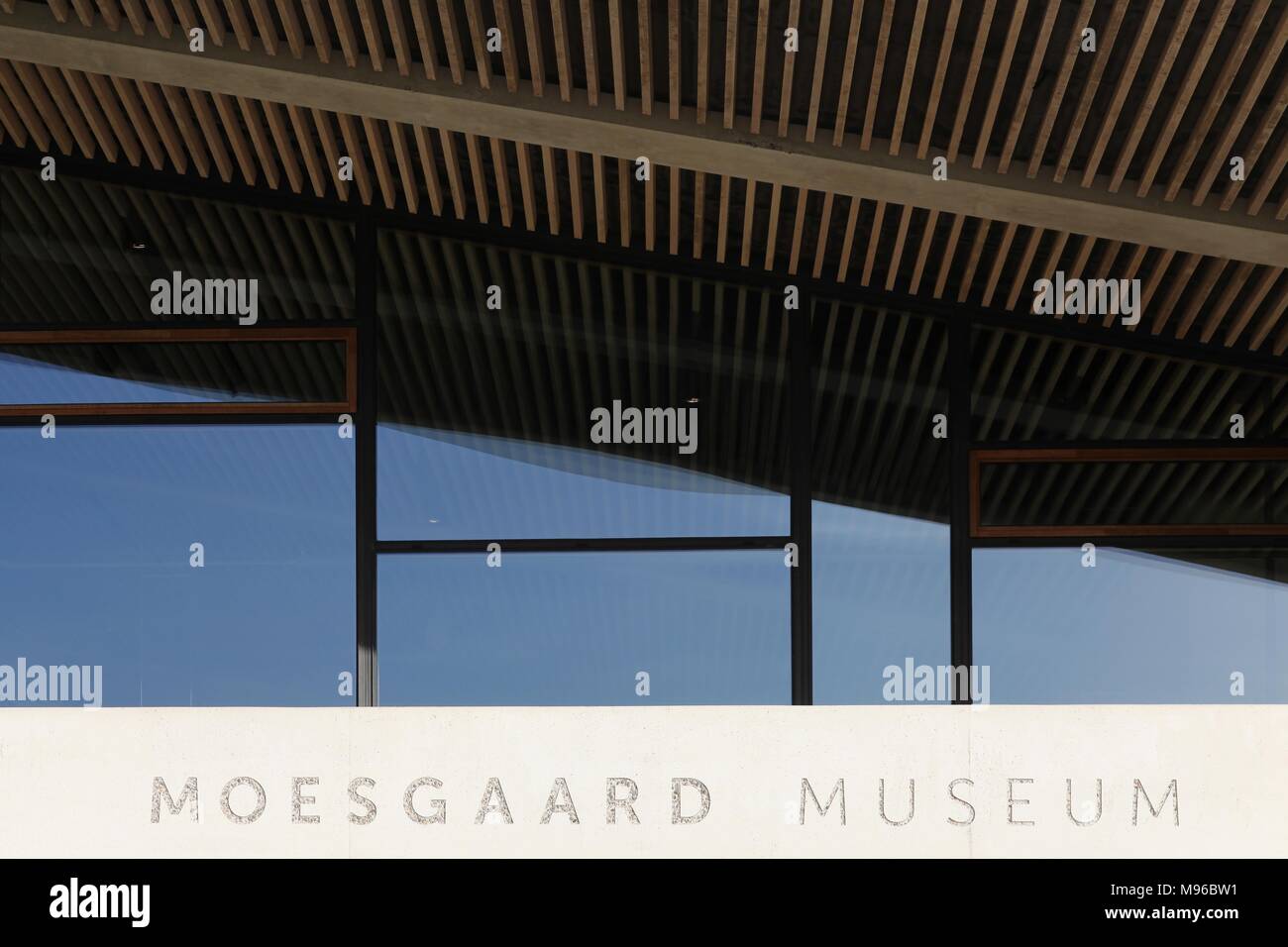 Aarhus, Danimarca - 23 Ottobre 2015: Moesgaard Museum si trova a Moesgaard manor in Hojbjerg, un sobborgo di Aarhus, Danimarca Foto Stock