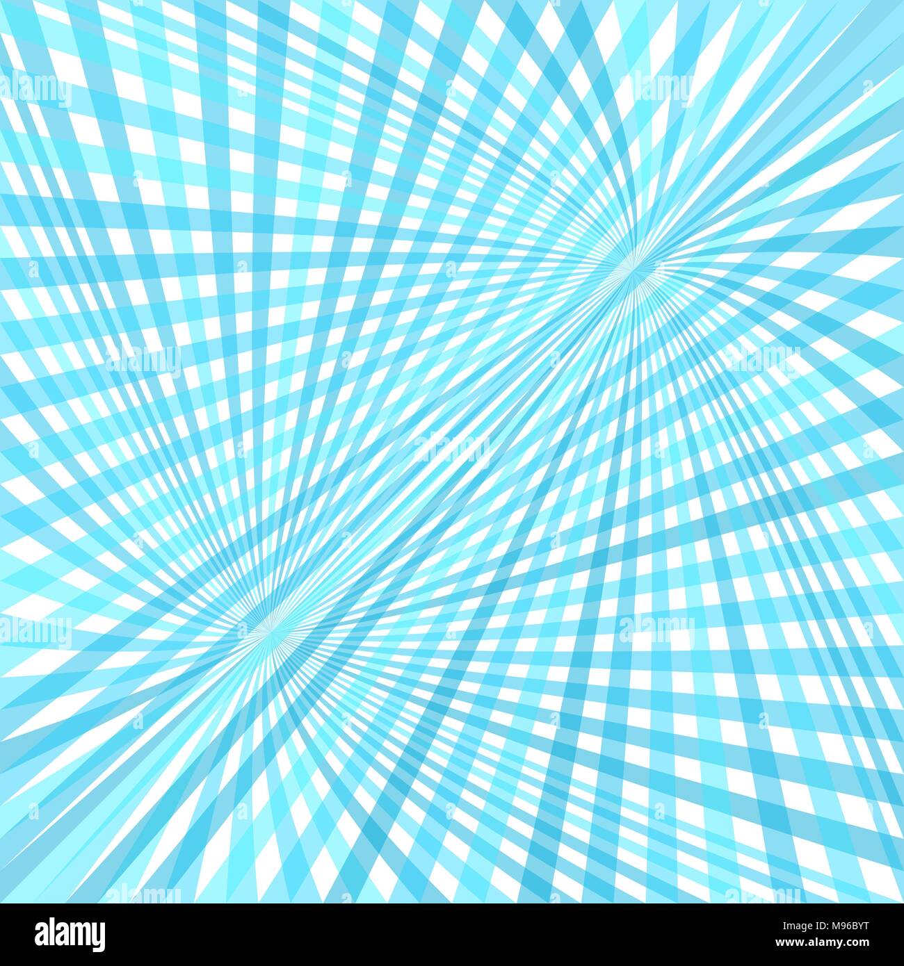 Curva di sfondo di burst - vector graphic design da raggi di vorticazione in luce i toni di blu Illustrazione Vettoriale