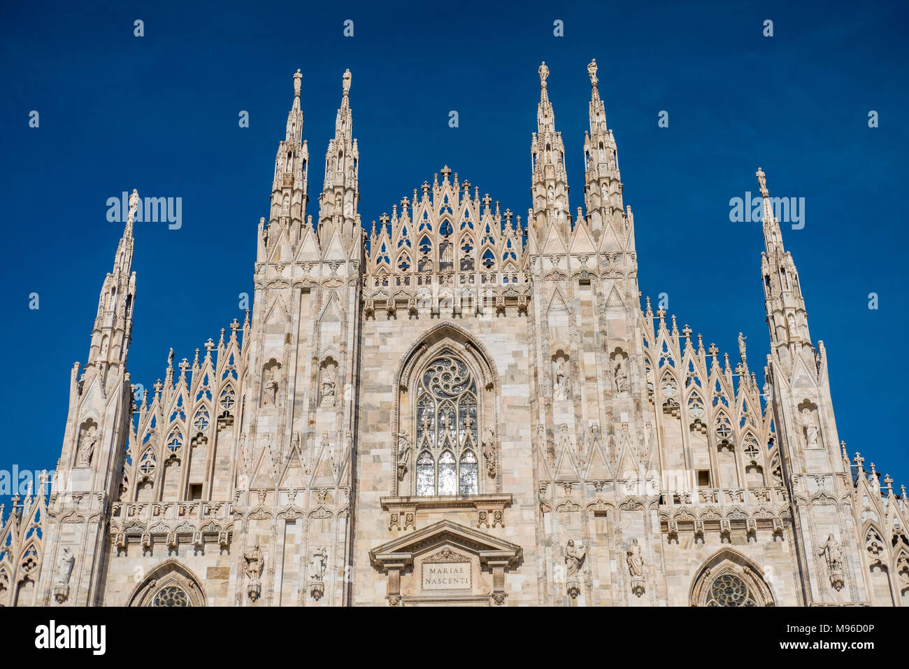 Dettaglio del Duomo di Milano o il Duomo di Milano, chiesa gotica si