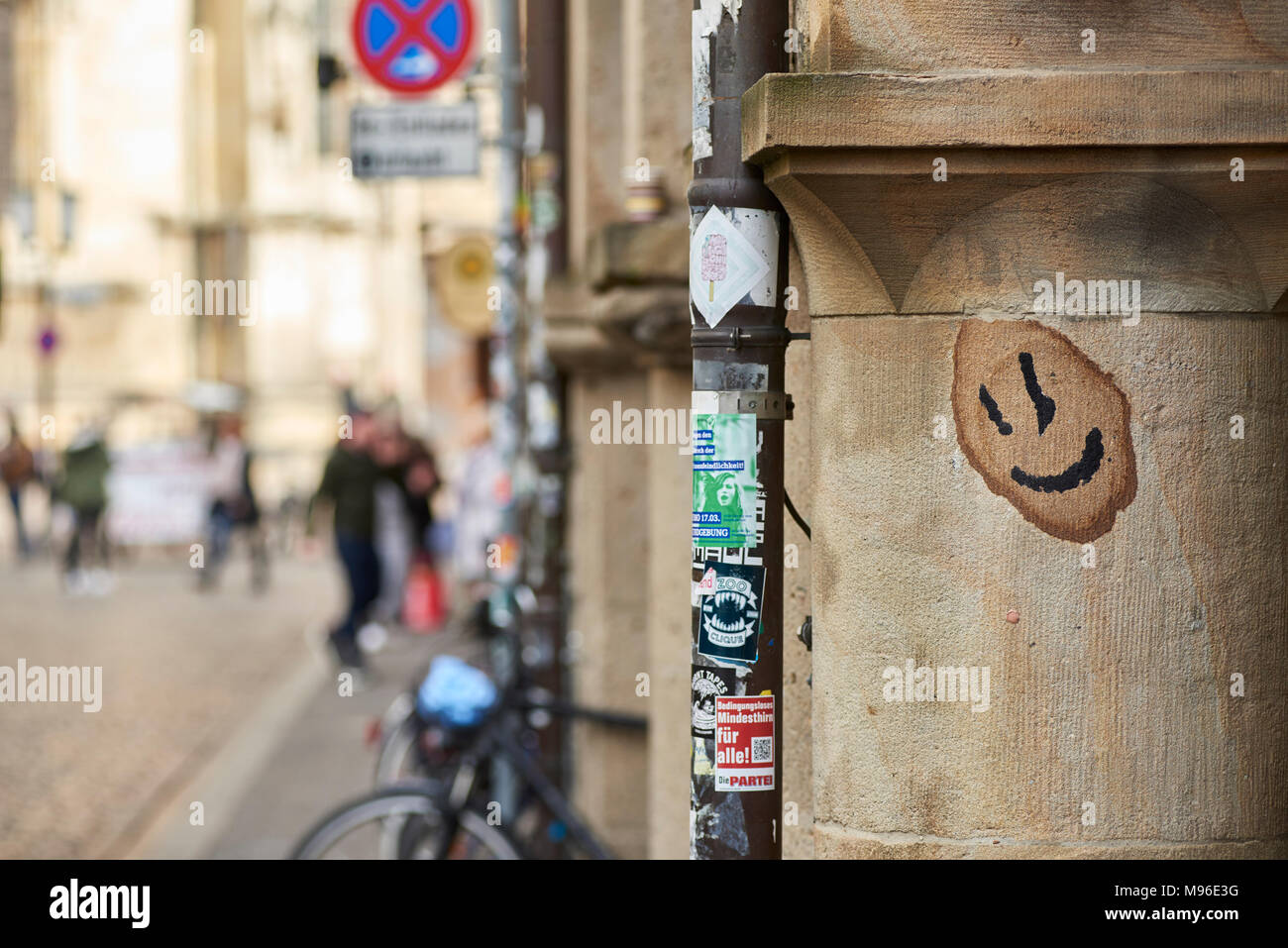 Ein lächeln in Münster Foto Stock