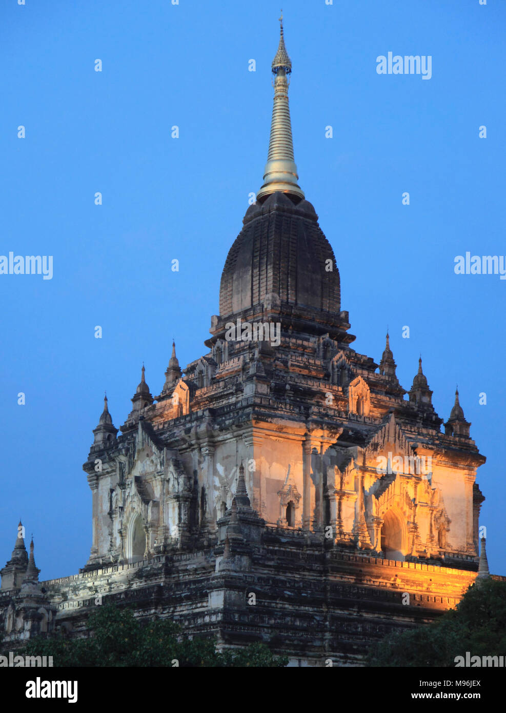 Myanmar Birmania, Bagan, Gawdawpalin tempio, Foto Stock