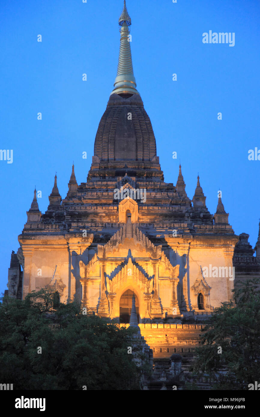 Myanmar Birmania, Bagan, Gawdawpalin tempio, Foto Stock