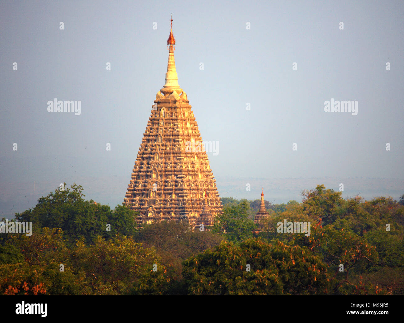 Myanmar Birmania, Bagan, tempio di Mahabodhi, Foto Stock
