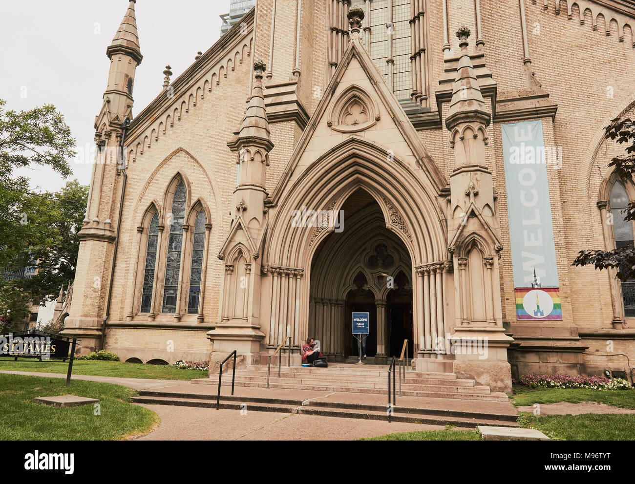 Chiesa cattedrale di St James, il centro cittadino di Toronto, Ontario, Canada. Aperto nel 1853 e fu progettato da Frederick William Cumberland Foto Stock