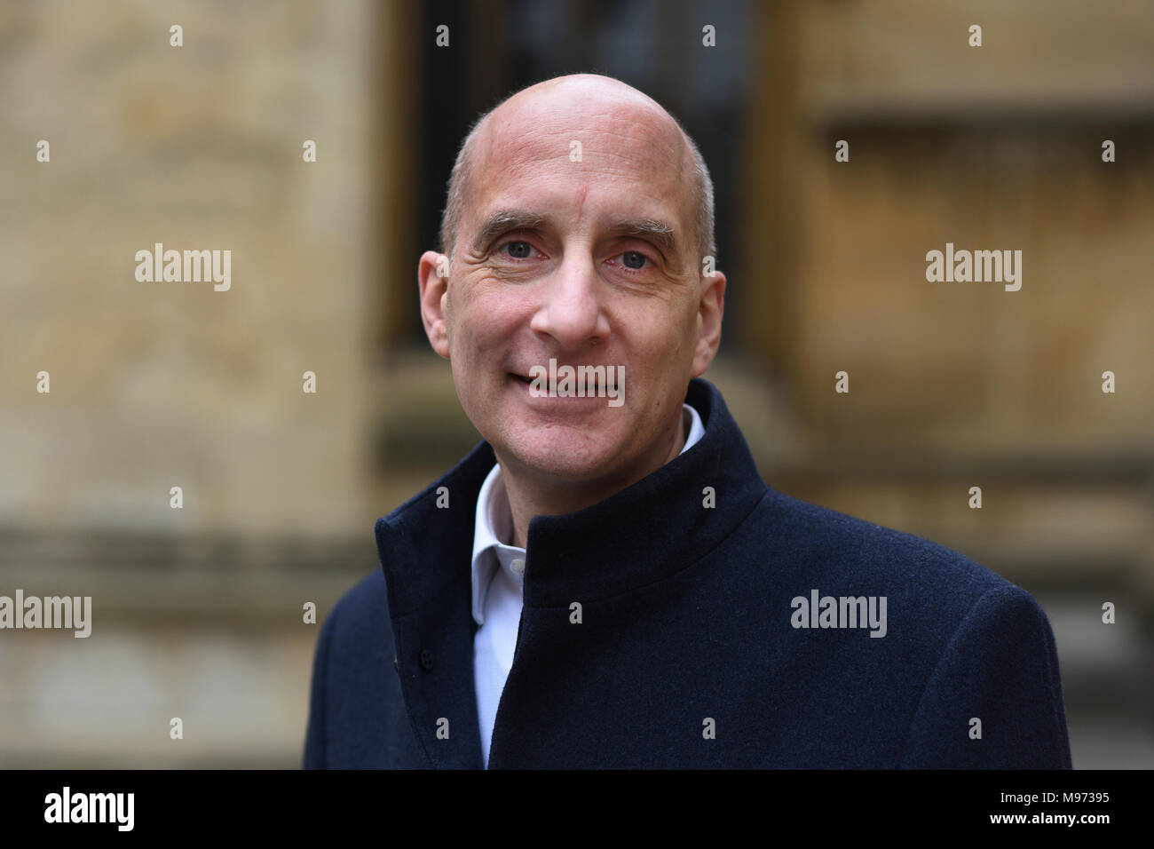 Oxford, Regno Unito. 23 Mar, 2018. Oxford, Regno Unito. 23 marzo, 2018. Andrew Adonis a Sheldonian Theatre per FT Weekend Oxford Festival Letterario.23 marzo 2018. Oxford . ' Ciò che l'Europa non fa per noi e come mantenere al meglio". Credito: Richard Cave/Alamy Live News Foto Stock