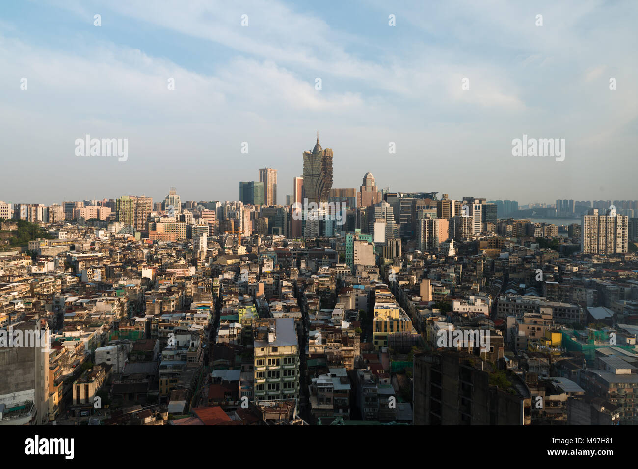 Immagine di Macau (Macao), Cina. Grattacielo hotel e casino edificio presso il centro cittadino di Macau (Macao). Foto Stock