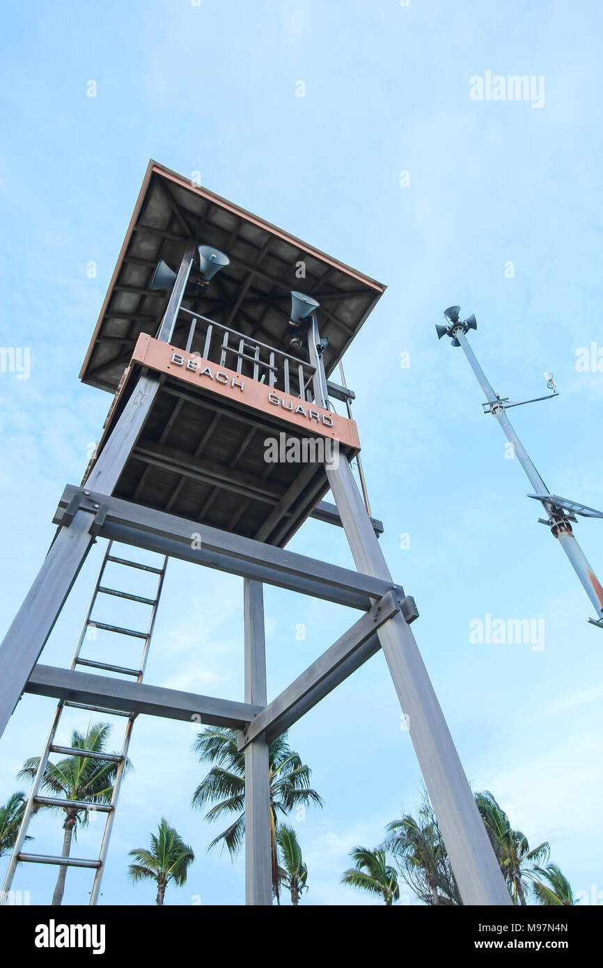 La vita torre di guardia in Rayong Thailandia Foto Stock