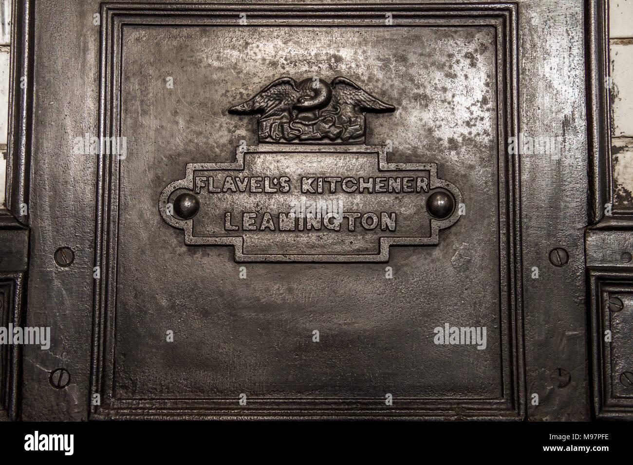 Un Flavel di Kitchener, secolo XIX cooker gamma. Foto Stock