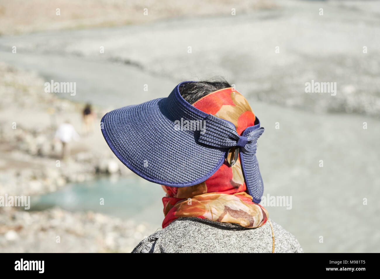 Nuova Zelanda, Isola del Sud, Westland National Park, Asian tourist Foto Stock