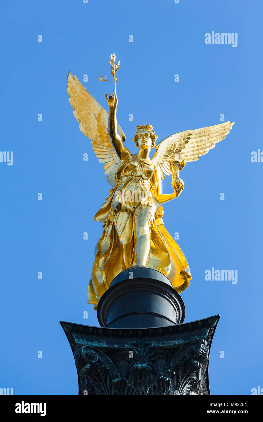 In Germania, in Baviera, Monaco di Baviera, Angelo della Pace monumento Foto Stock