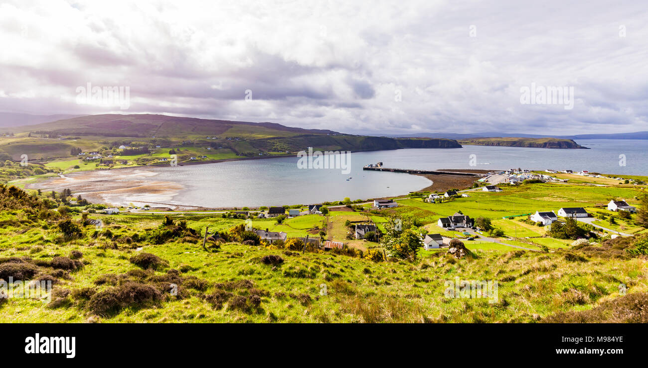 Schottland, Innere Hebriden, Skye, Insel, Isola di Skye, Loch Snizort, Uig Foto Stock