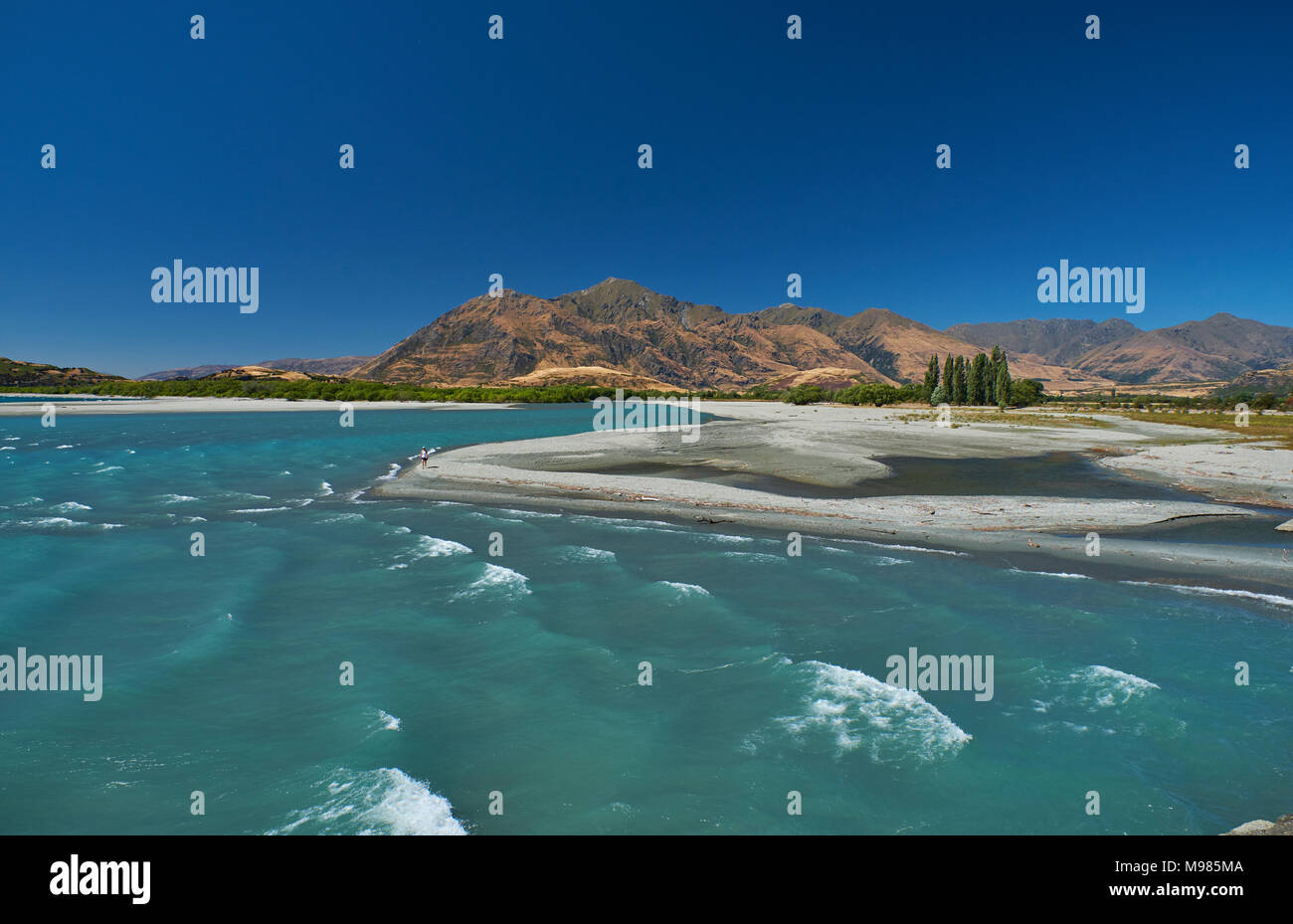 Nuova Zelanda, Isola del Sud, Lago Wanaka Foto Stock