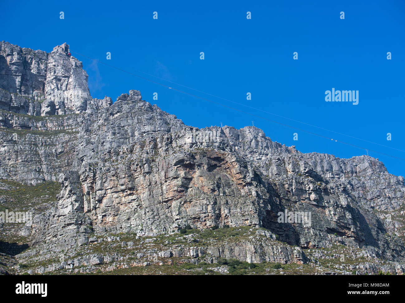 La cabinovia di Table Mountain a Cape Town, Sud Africa Foto Stock