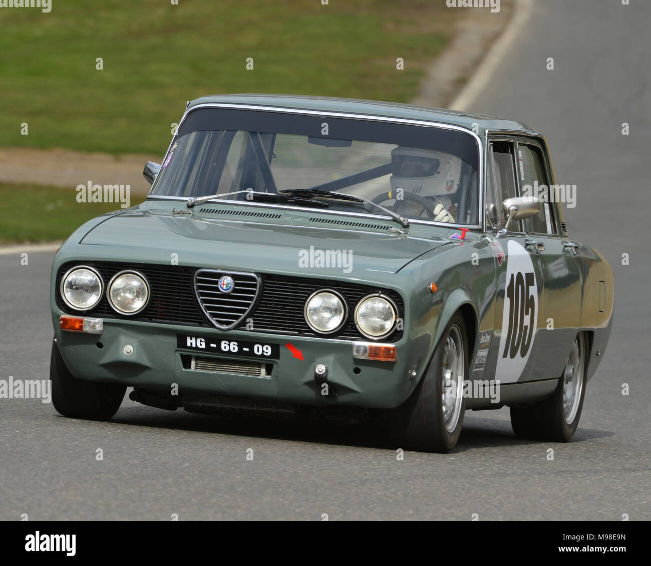 Jon Dooley, Miguel do Valle, Alfa Romeo Berlina, Maestri FIA Historic Racing, gentleman driver, Pre-66 Touring Cars, FIA Masters, prova di giornata, Marchi ha Foto Stock