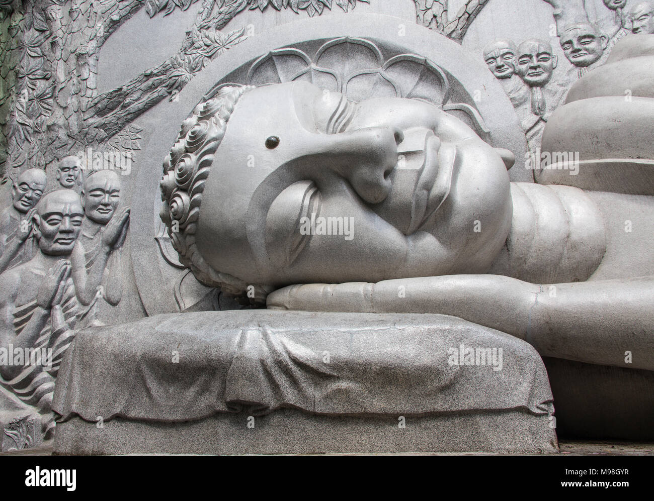 Tian Tan Buddha - i mondi più alti Buddha in Lantau Island, Hong Kong. Foto Stock