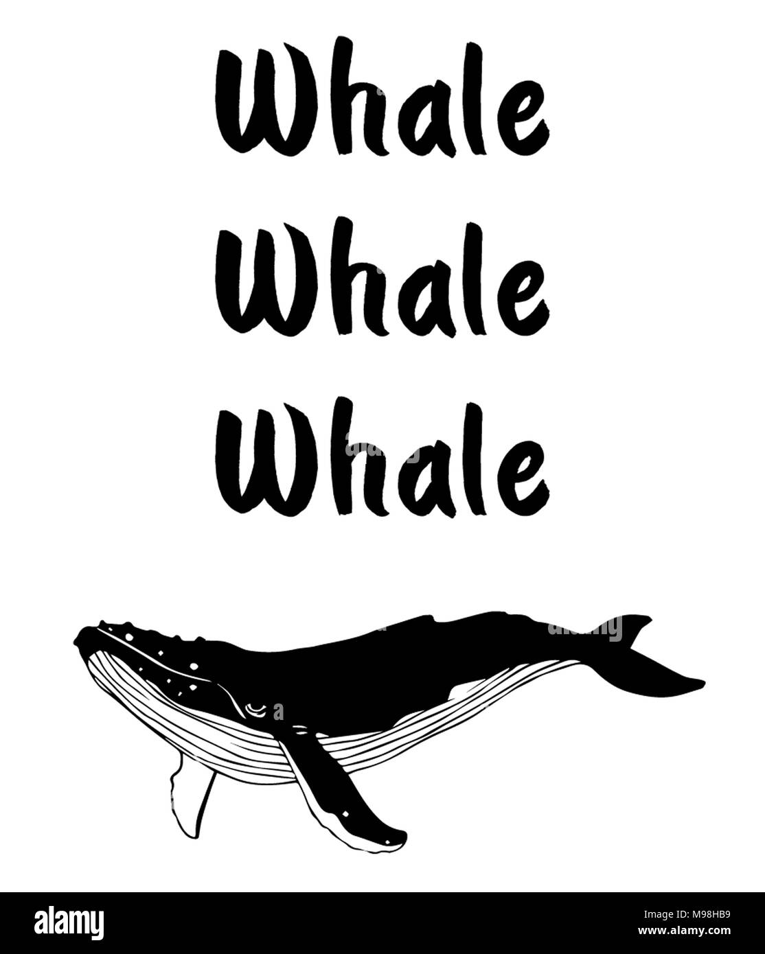 Balena Balena Balena Foto Stock